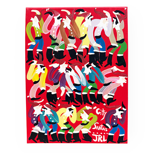 Rik Long 12x16 City Santas WP6492